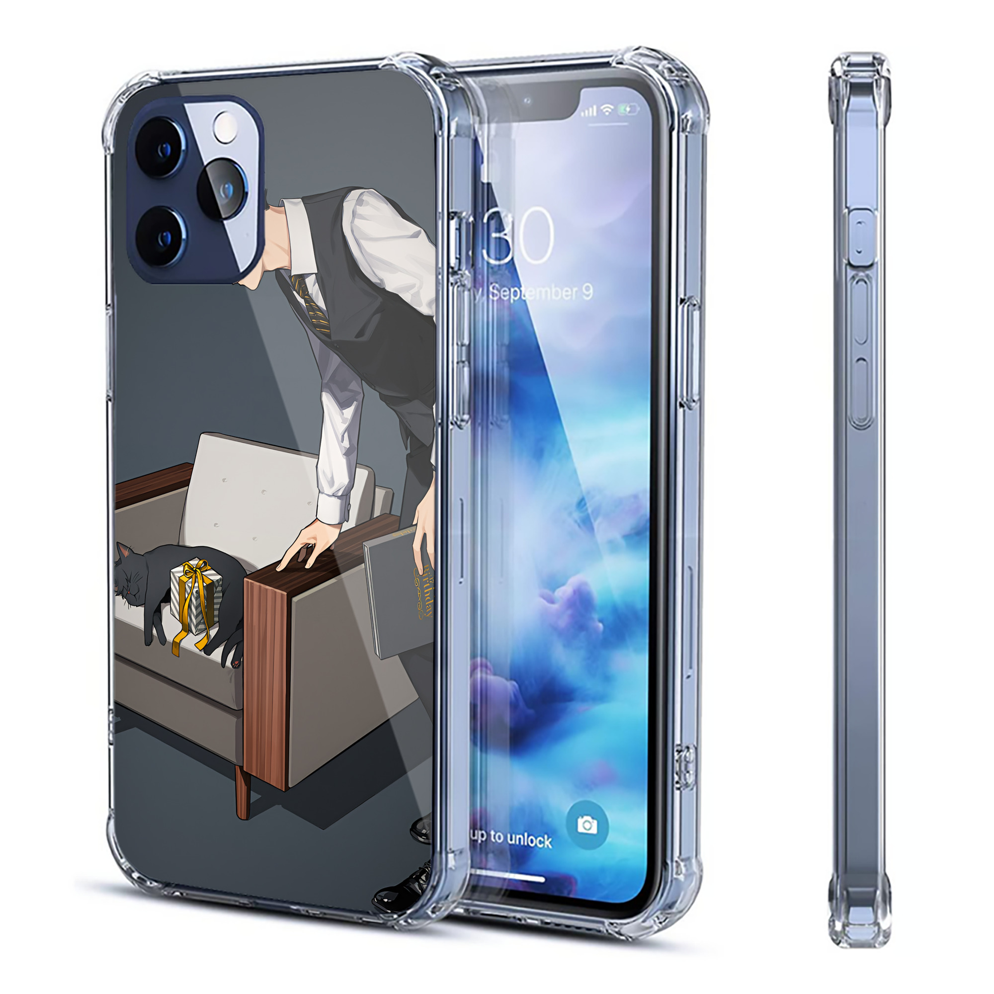 （画像用） ハイキュー!! Haikyu!! 【iPhone 12シリーズ対応】透明スマホケース（クリアソフトケース）